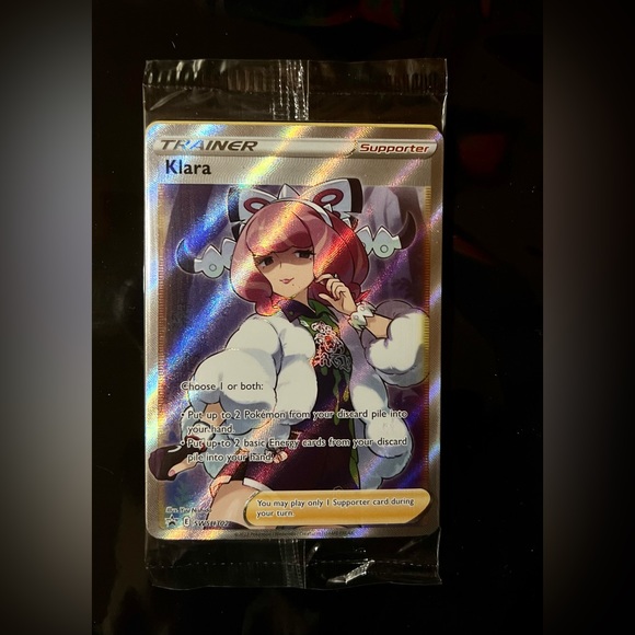 Pokemon Toys Sealed Pokemon Klara Swsh32 Full Art Promo 3 Holo Tcg
